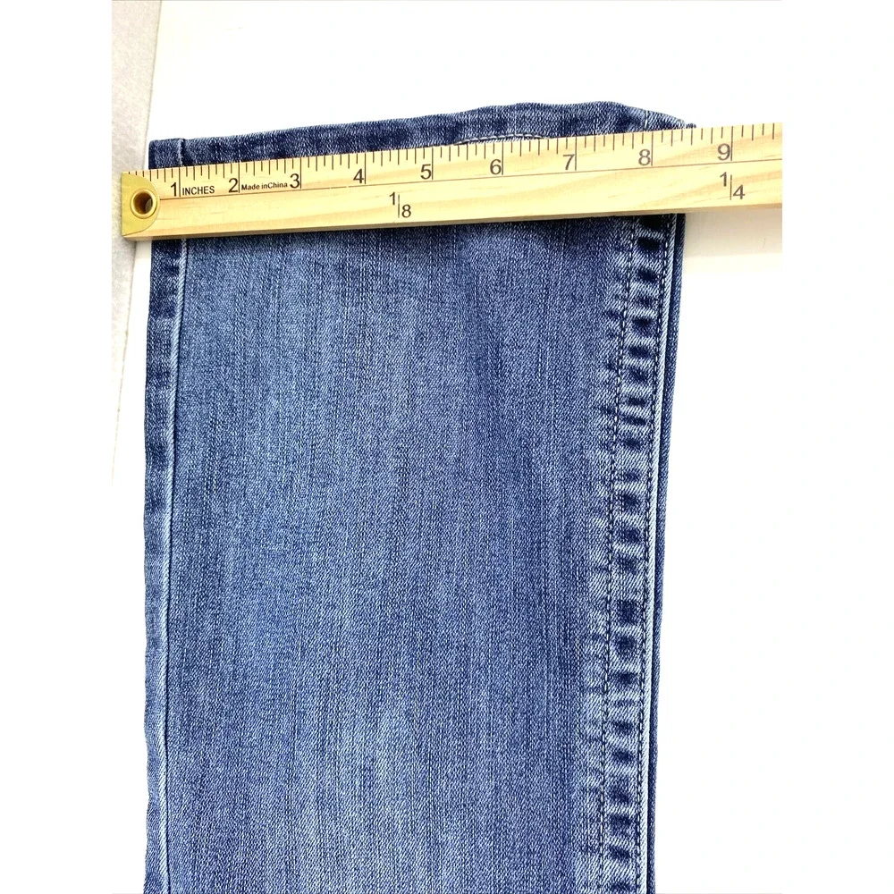 Maurice Jeans Womens‎ Size 4 High Rise Curvy Medium Wash Denim Boot